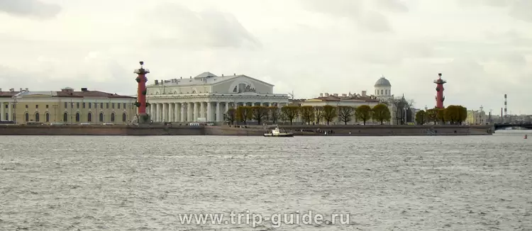 Вид на стрелку Васильевского острова Вид на стрелку Васильевского острова