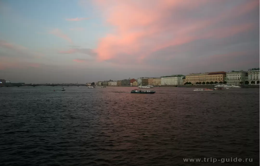 Нева, закат