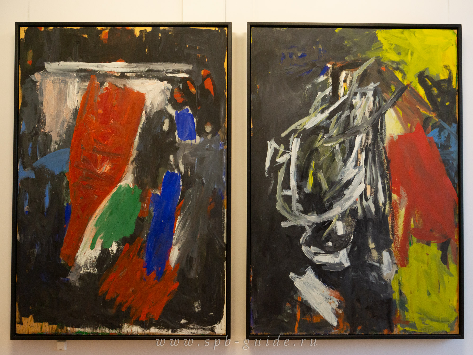 Георг Базелиц диптих «Бутылка и орёл», 1977-1978 Георг Базелиц диптих «Бутылка и орёл», 1977-1978