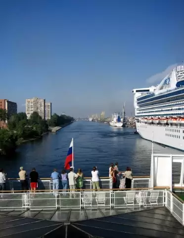 Вид с Морского канала на Канонерский остров Вид с Морского канала на Канонерский остров
