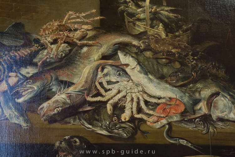 В рыбной лавке картина