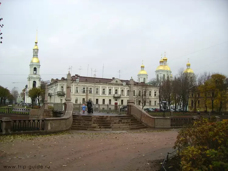 Канал Грибоедова, Красногвардейский мост и Никольский собор Канал Грибоедова, Красногвардейский мост и Никольский собор