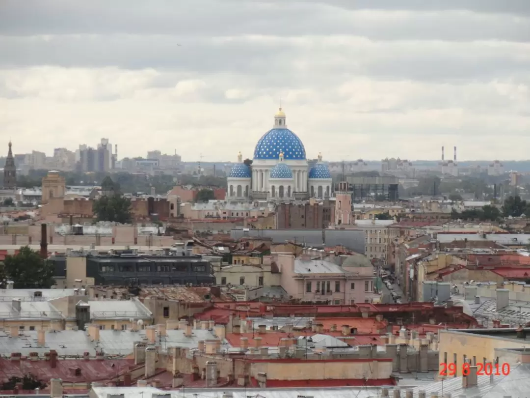 Троицкий сбор с колоннады Исаакиевского собора