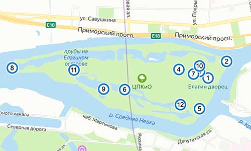 Парк на елагином острове санкт петербурга (72 фото)