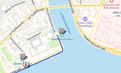 Крейсер «Аврора» в Санкт-Петербурге